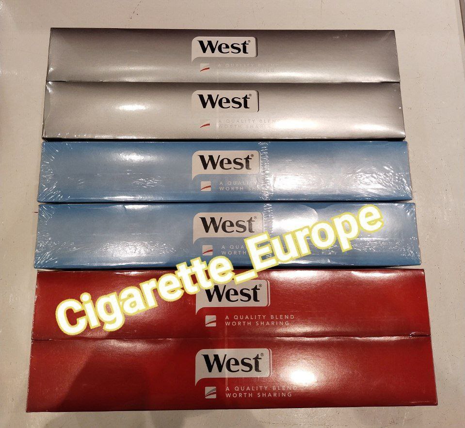 West Red, Silver, and Blue – quality cigarettes in different strengths